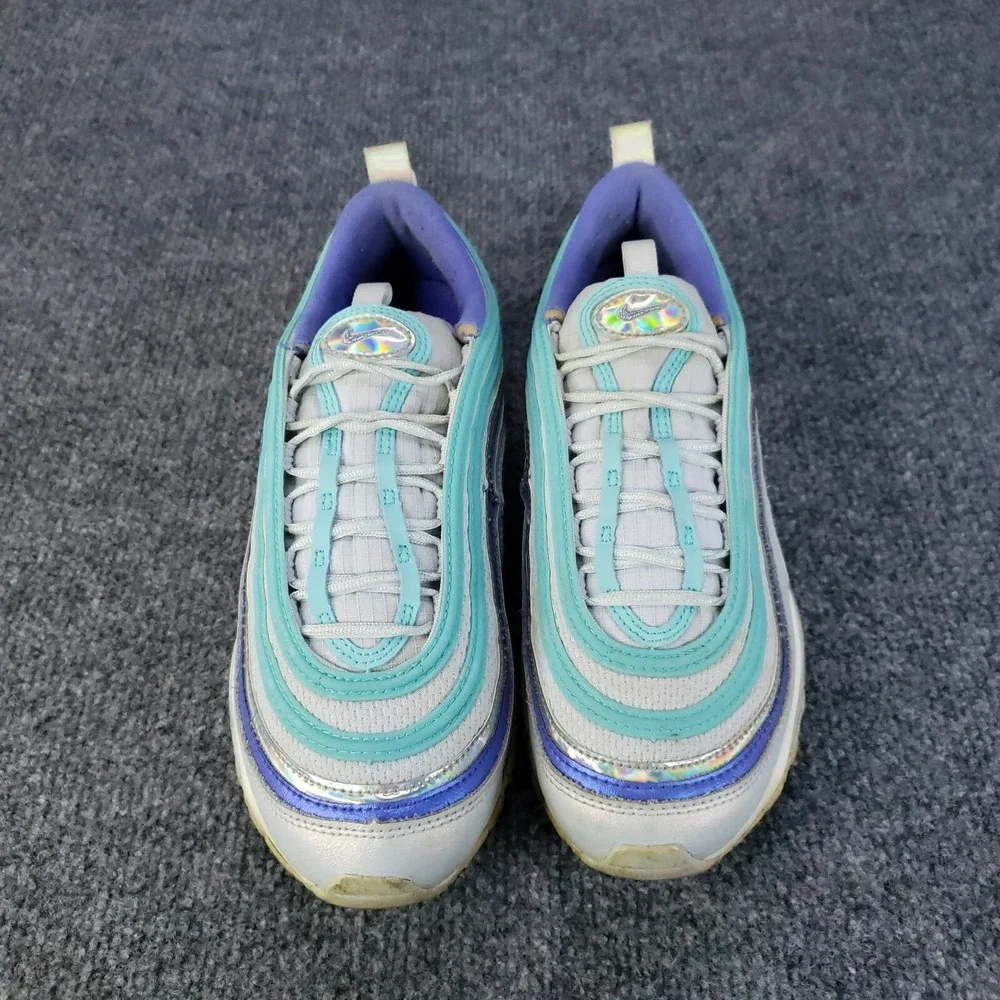 Nike Air Max 97 GS Shoes Youth Kids Size 6Y White‎ Blue Spruce Aura CT1965-400